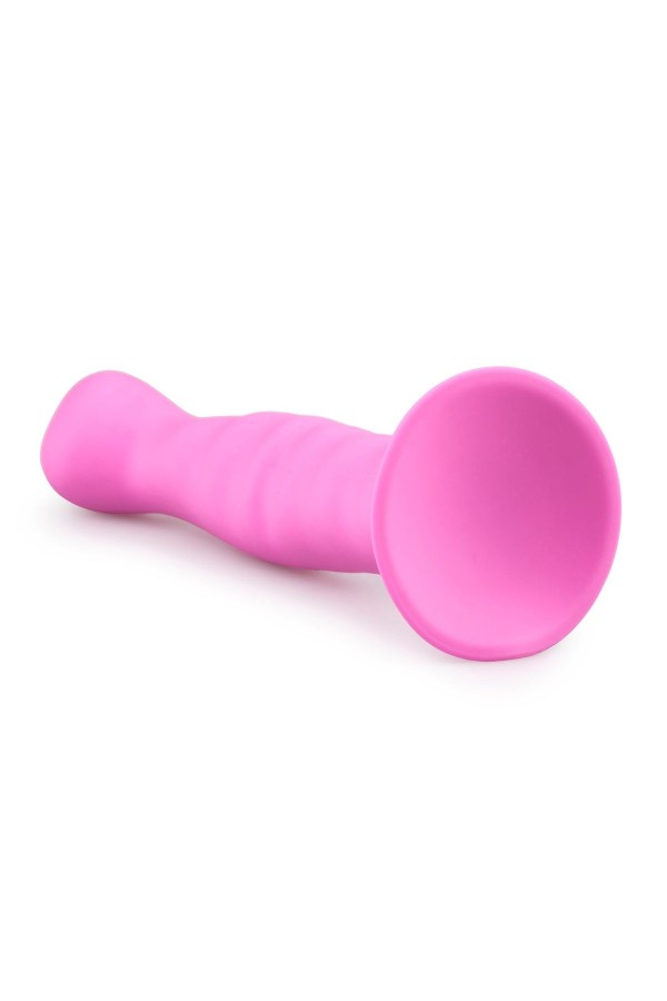 Saugnapf-Dildo aus Silikon - Rosa