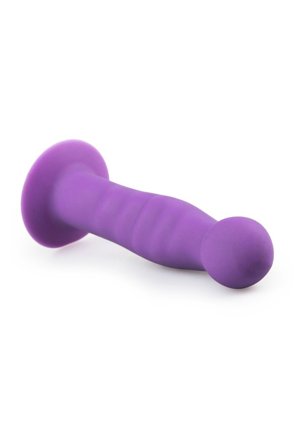 Saugnapf-Dildo aus Silikon - Lila