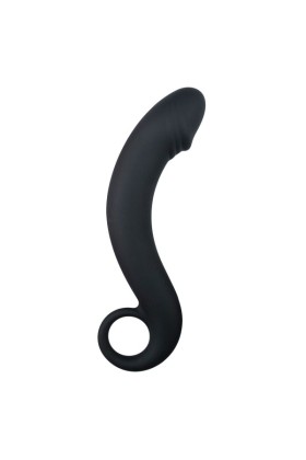 Schwarzer Prostata-Dildo aus Silikon