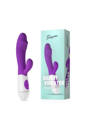 Realistischer Rabbit Vibrator - lila