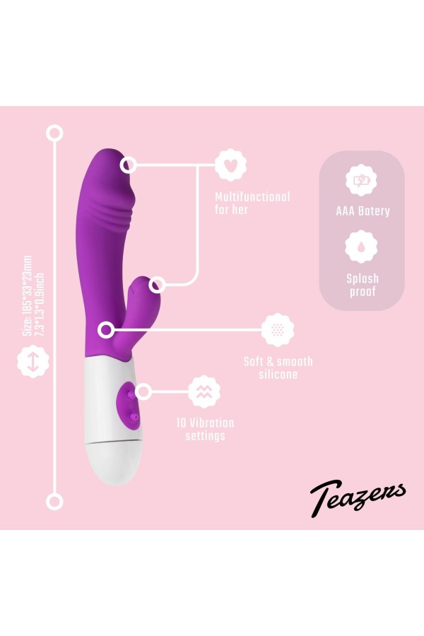 Realistischer Rabbit Vibrator - lila