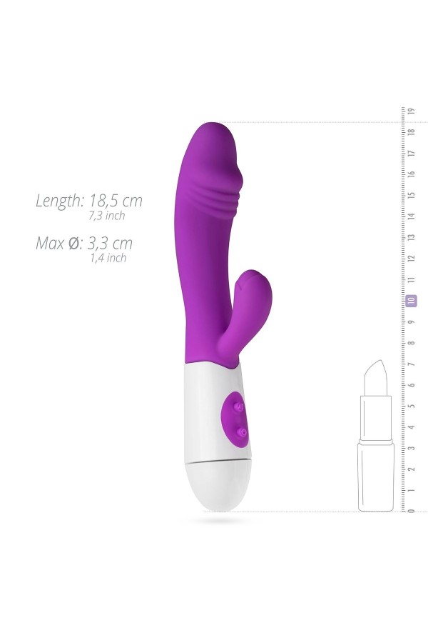 Realistischer Rabbit Vibrator - lila
