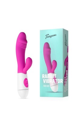 Realistischer Rabbit Vibrator - pink