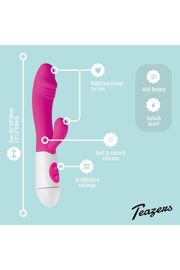 Realistischer Rabbit Vibrator - pink