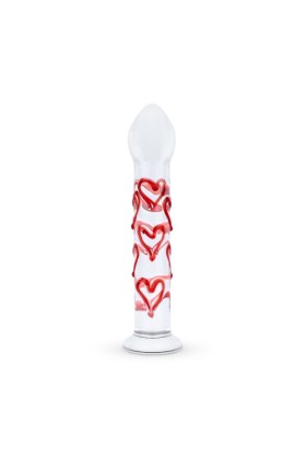 Gildo - Glas G-Punkt/Prostata Dildo mit Herzen Nr. 30
