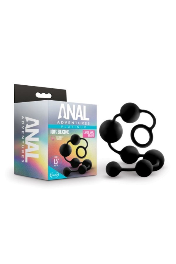 Anal Adventures Platinum - Silikon-Anal-Perlen - Groß