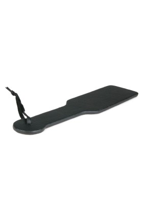 Schwarze PU-Lederklatsche