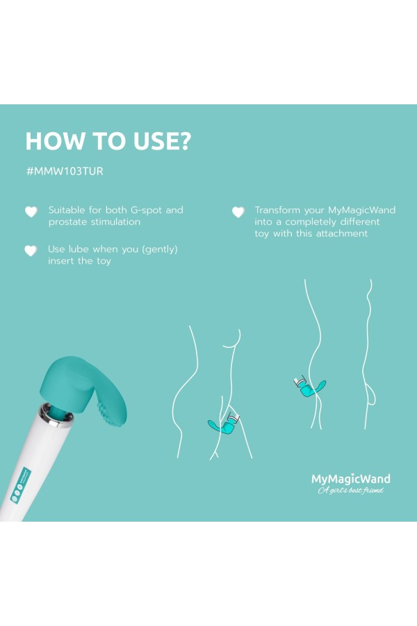 MyMagicWand G-Punktaufsatz - Türkis