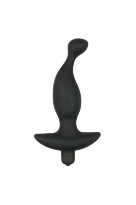 Schwarzer Prostata-Vibrator aus Silikon