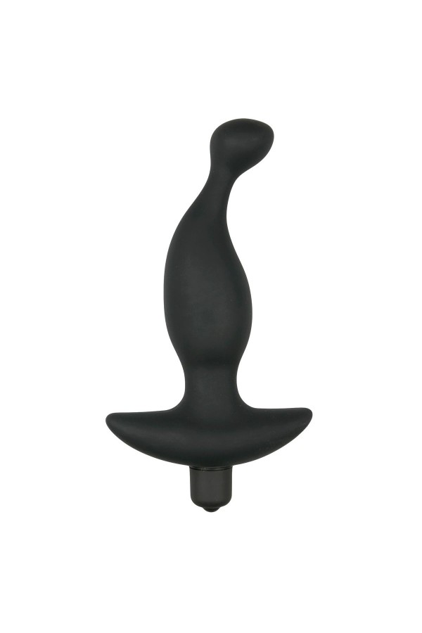 Schwarzer Prostata-Vibrator aus Silikon