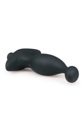 Schwarzer Prostata-Vibrator aus Silikon