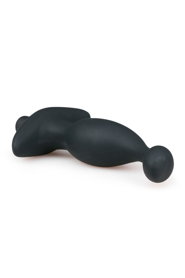 Schwarzer Prostata-Vibrator aus Silikon