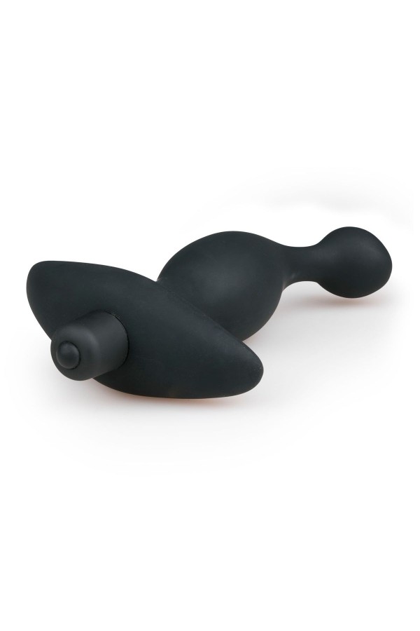 Schwarzer Prostata-Vibrator aus Silikon