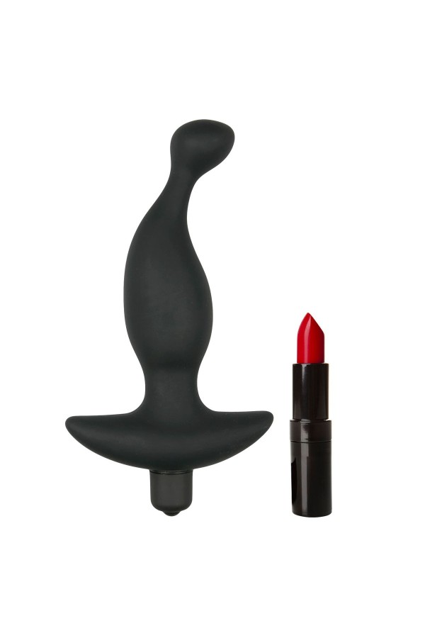 Schwarzer Prostata-Vibrator aus Silikon