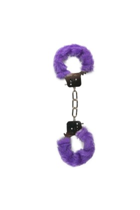 Plüschige Handschellen - Violett