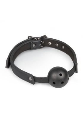 Ball gag met PVC bal - zwart