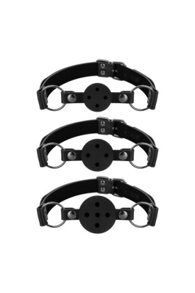 Bedroom Fantasies - Set mit 3 Ball Gags - Schwarz