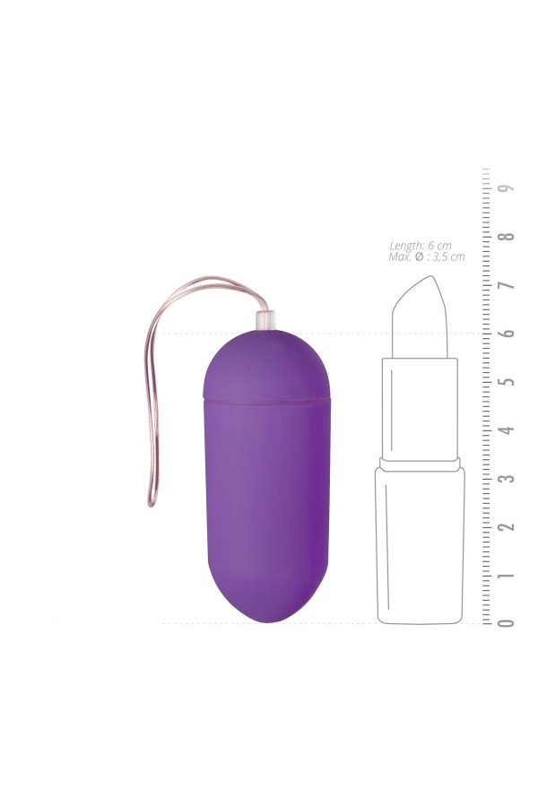 Vibrierendes Ei mit Fernbedienung - Violett