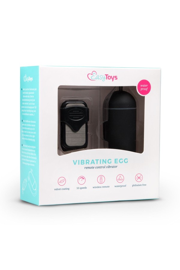 Easytoys Vibrations-Ei - Schwarz