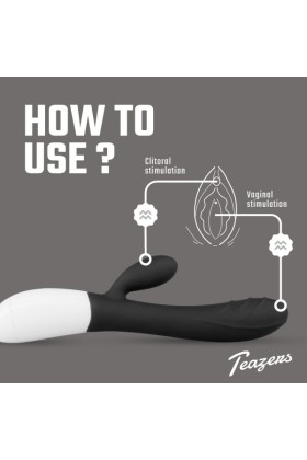 Teazers Rabbit Vibrator - schwarz