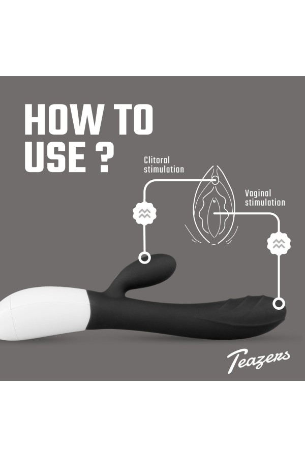 Teazers Rabbit Vibrator - schwarz