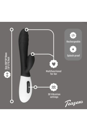 Teazers Rabbit Vibrator - schwarz