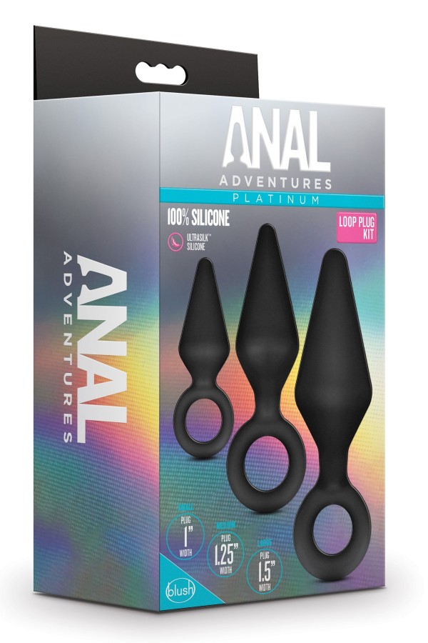 Anal Adventures Platinum - Silikon-Analplug-Set
