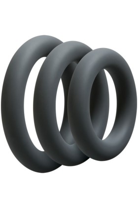 Doc Johnson - OptiMALE 3 C-Ring Set Dick - Grau