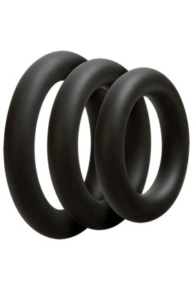 3-teiliges Penisring-Set - Dick- Schwarz