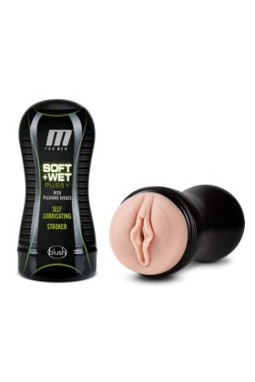 M for Men - Soft and Wet - Muschi mit Lustrippen - Selbstbefeuchtend