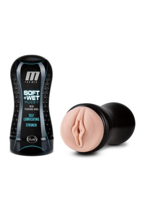 M for Men - Soft and Wet - Muschi mit Lustkugeln - Selbstbefeuchtend