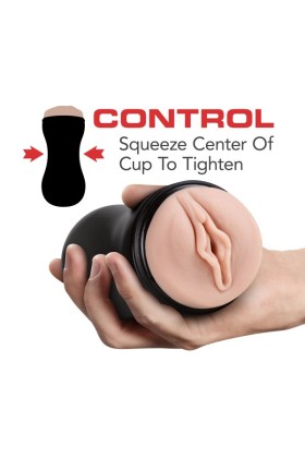 M for Men - Soft and Wet - Muschi mit Lustrippen und Lustkugeln - Selbstbef