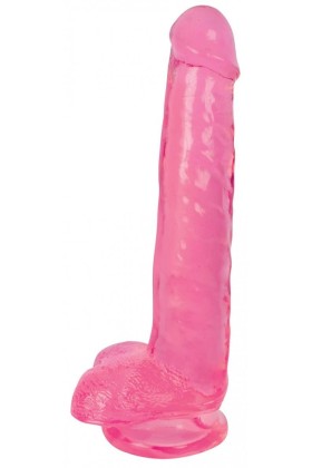 Dildo mit Hoden 20 cm - Cherry Ice