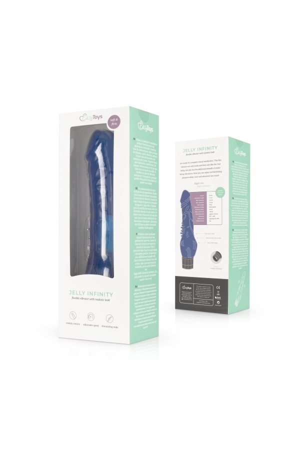 Jelly Infinity - Realistischer Vibrator - Blau