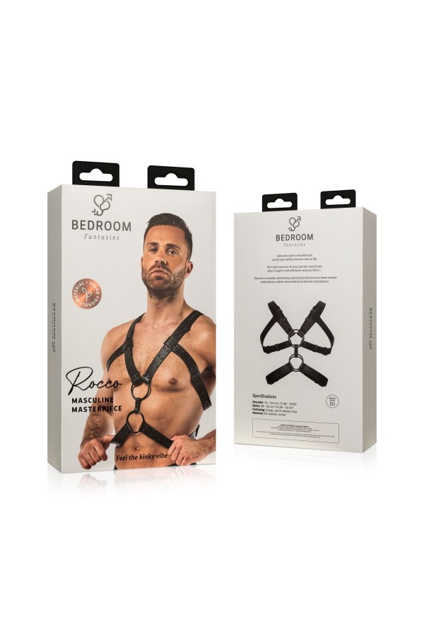 Rocco Bondage-Harness - Schwarz