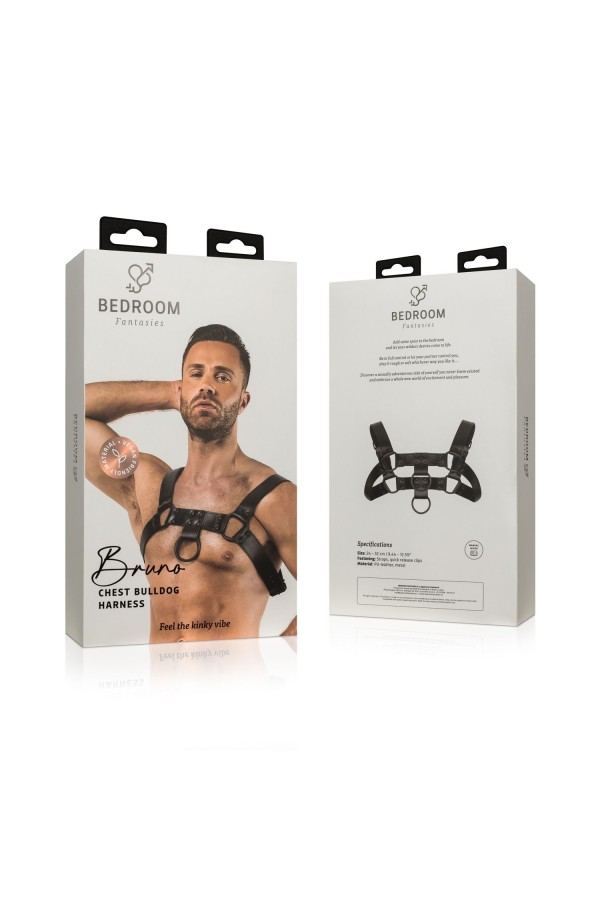 Bruno Bondage-Harness - Schwarz