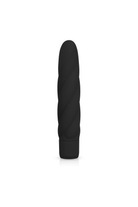 Schwarzer Vibrator aus Silikon