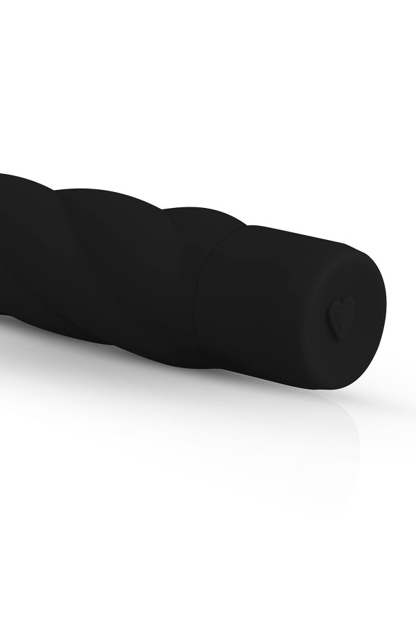 Schwarzer Vibrator aus Silikon