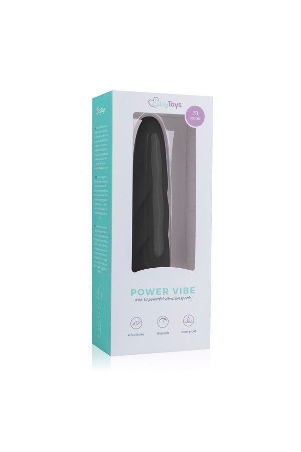 Schwarzer Vibrator aus Silikon