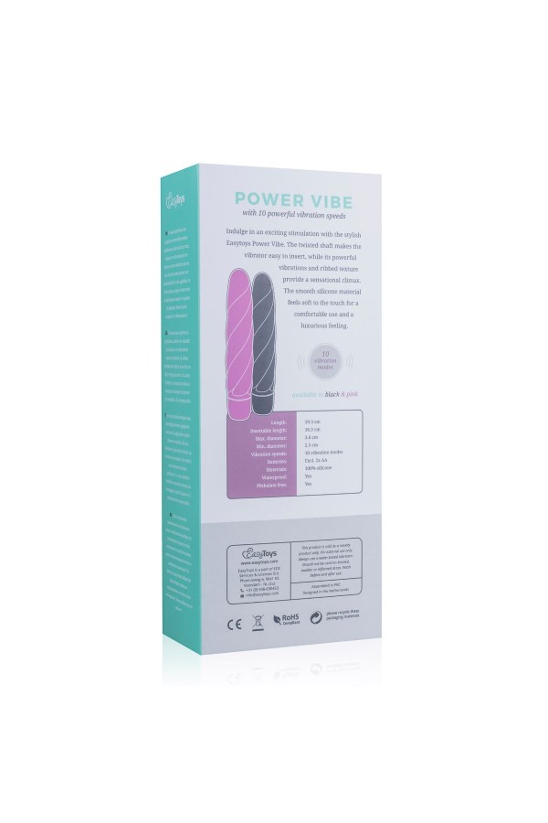 Schwarzer Vibrator aus Silikon