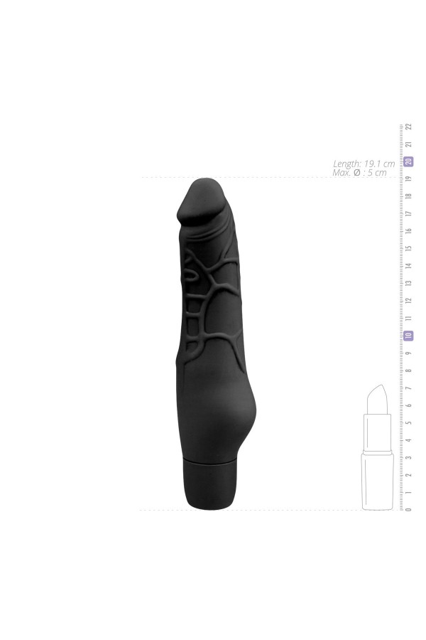 Realistischer schwarzer Vibrator aus Silikon