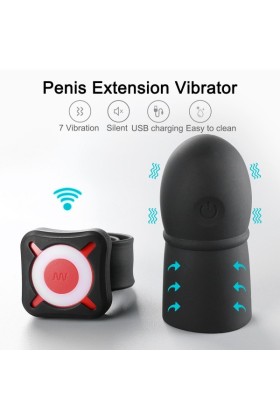 OTOUCH - Super Striker Penisverlängerung mit Vibration - Schwarz
