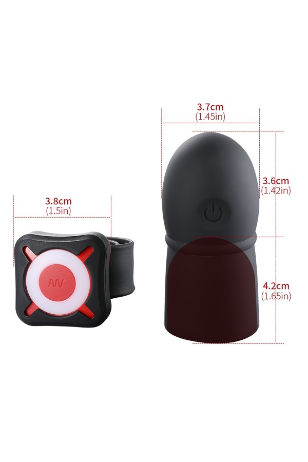 OTOUCH - Super Striker Penisverlängerung mit Vibration - Schwarz