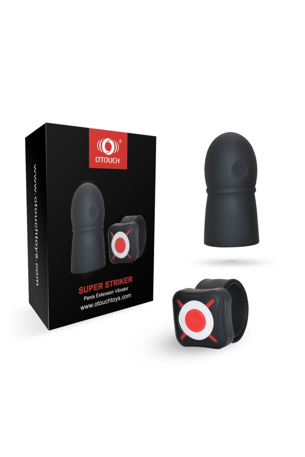 OTOUCH - Super Striker Penisverlängerung mit Vibration - Schwarz
