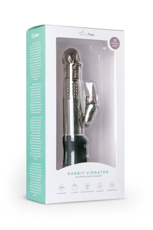 Rabbit Vibrator in Schwarz