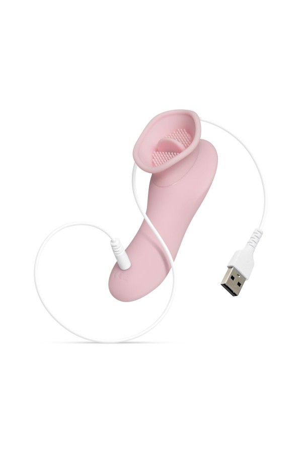 Klitorisvibrator mit Zunge - Rosa