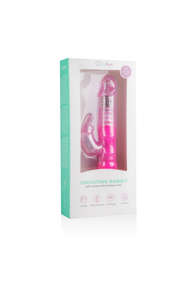 EasyToys Stoßender Hasen-Vibrator - Rosa