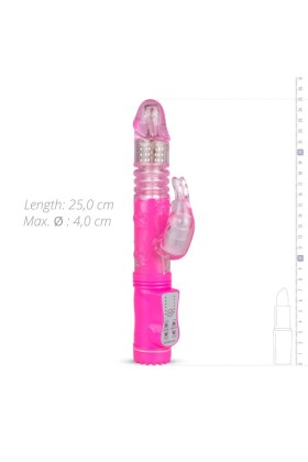 EasyToys Stoßender Hasen-Vibrator - Rosa