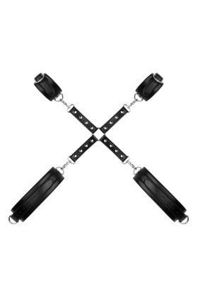 Bedroom Fantasies - Handschellen- und Hogtie-Set - Schwarz
