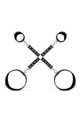 Bedroom Fantasies - Handschellen- und Hogtie-Set - Schwarz
